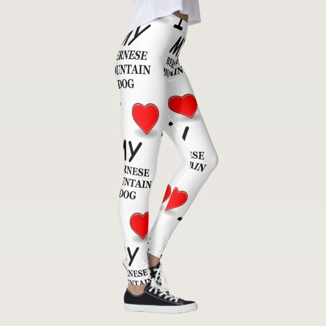 bernese mt dog love leggings (Right)