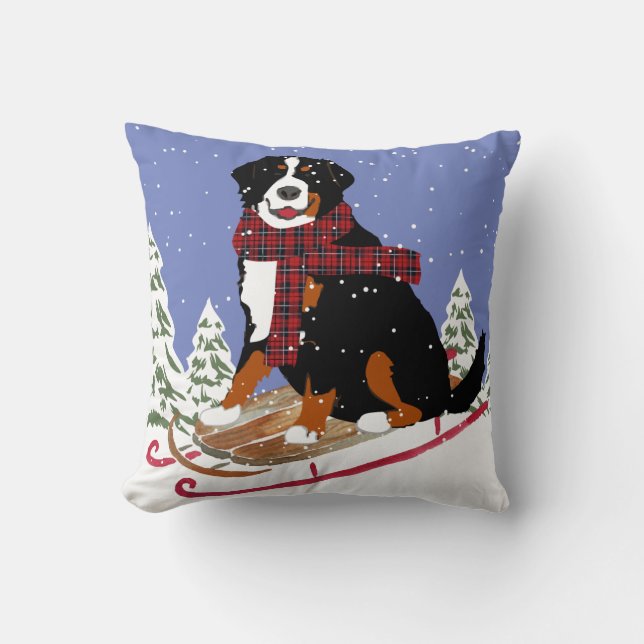 Bernese Mt Dog Sled Cushion (Front)