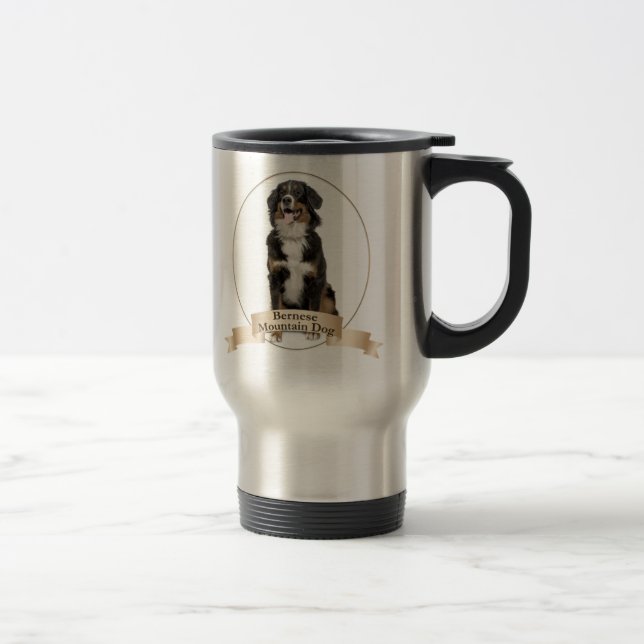 Bernese Mt. Dog Travel Mug (Right)