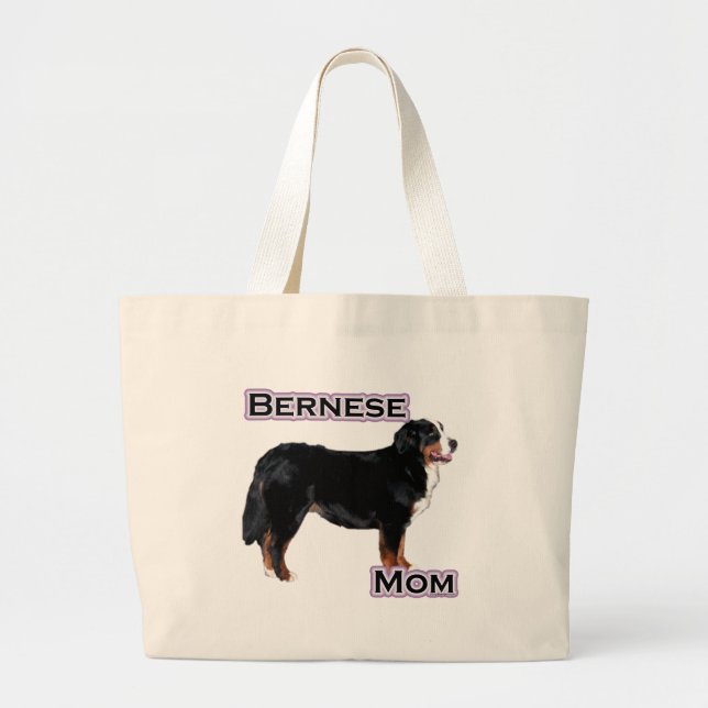 Bernese Mum 4 Large Tote Bag (Front)