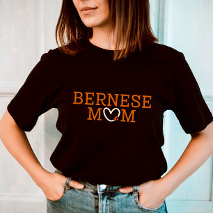 Bernese Mum Gift Bernese Mountain Dog with heart T-Shirt