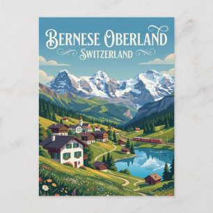 Bernese Oberland Switzerland Postcard