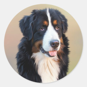 Bernese Puppy Dog Sticker / Seal