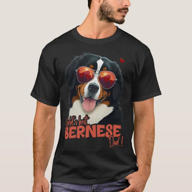 Bernesemountaindog With Heartdecoration Best Berne T-Shirt (Front)