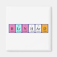 Bernhard periodic table name magnet