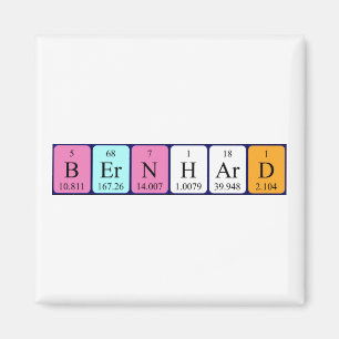 Bernhard periodic table name magnet