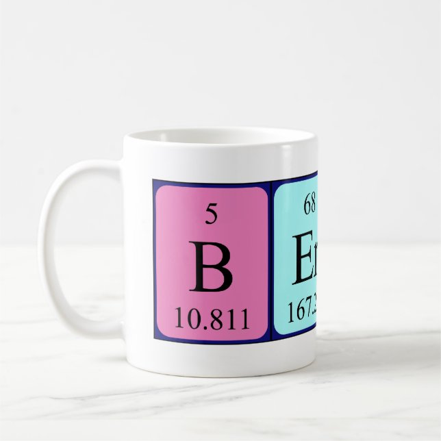 Bernice periodic table name mug (Left)