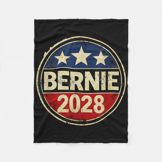 Bernie 2028 Sanders Was Right Democracy Resistance Fleece Blanket (Front)