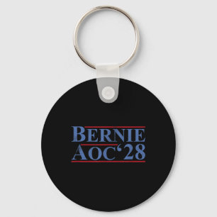 Bernie Aoc 2028 Bernie Sanders Alexandria Cortez P Key Ring