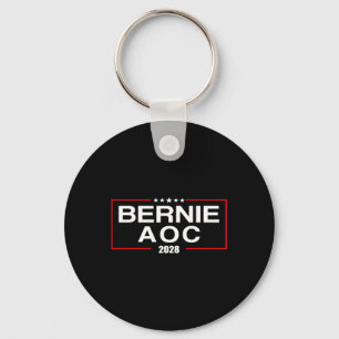 Bernie Aoc 2028 Bernie Sanders Alexandria Cortez P Key Ring