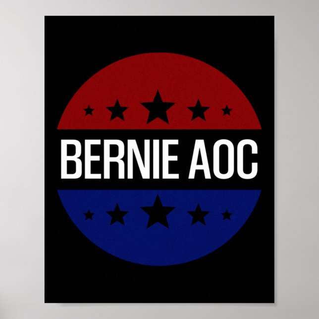 Bernie Aoc 2028 Bernie Sanders Alexandria Cortez P Poster (Front)