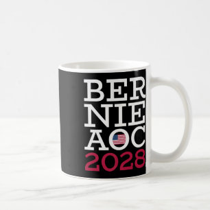 Bernie Aoc 2028 Campaign - Fight Oligarchy Patriot Coffee Mug
