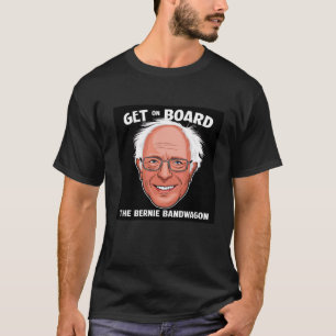 Bernie Bandwagon" T-Shirt – Smiling Cartoon Bernie