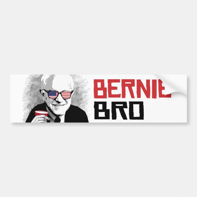 Bernie Bro - Bernie Sanders - .png Bumper Sticker (Front)