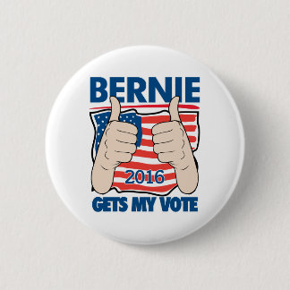 Bernie Gets My Vote 2016 Bernie Sanders Campaign 6 Cm Round Badge