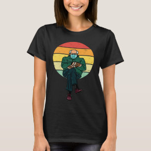 Bernie Mittens Meme Retro Inauguration Democrat T-Shirt