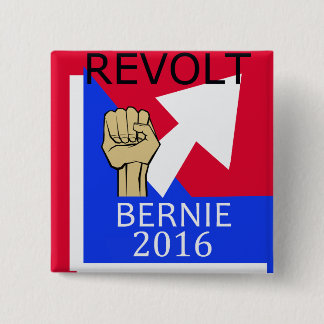 Bernie Revolt sq. 15 Cm Square Badge