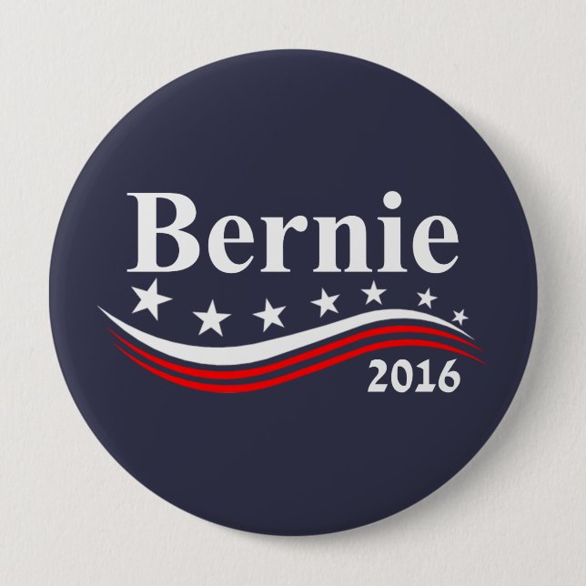 Bernie Sanders 2016 10 Cm Round Badge (Front)