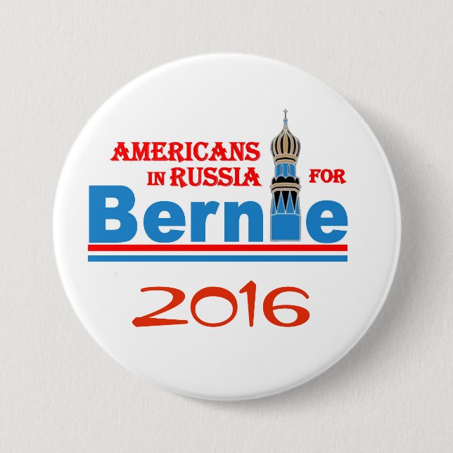 Bernie Sanders 2016 7.5 Cm Round Badge (Front)