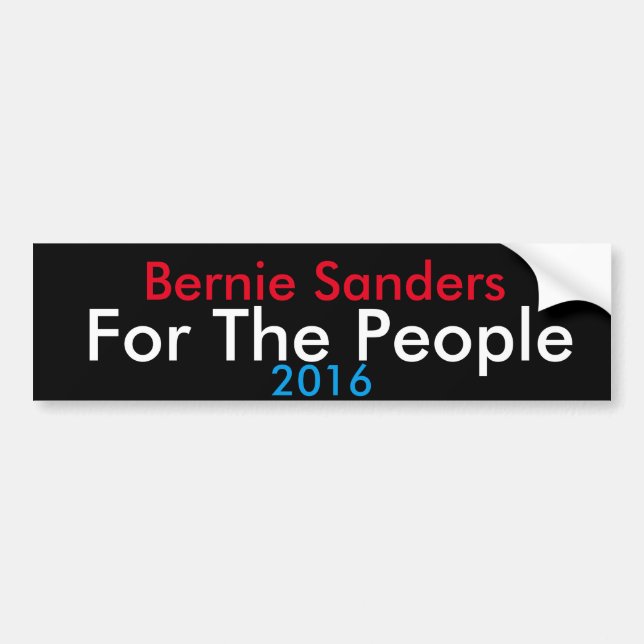 Bernie Sanders 2016 Bumper Sticker (Front)