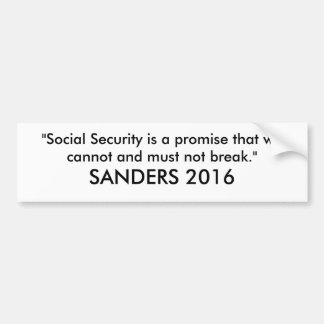 Bernie Sanders 2016 Bumper Sticker