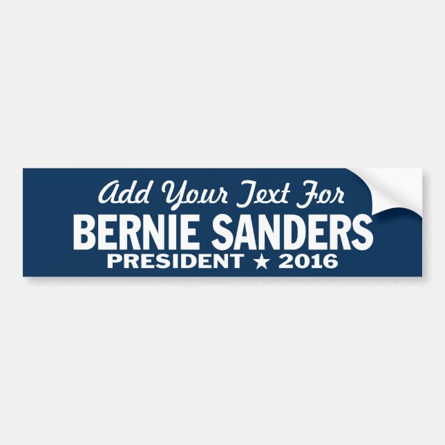 Bernie Sanders 2016 Bumper Sticker (Front)