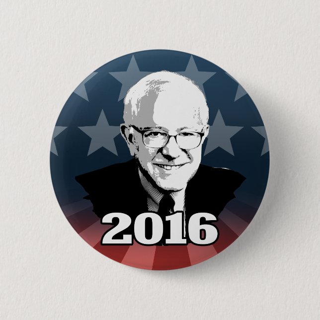 BERNIE SANDERS 2016 Candidate 6 Cm Round Badge (Front)