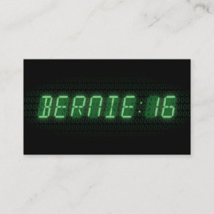 Bernie Sanders 2016 Clock Business Card