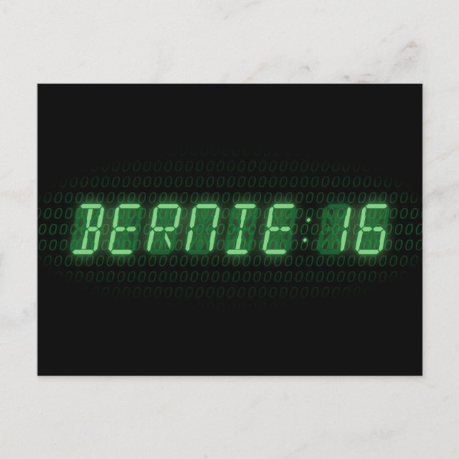 Bernie Sanders 2016 Clock Postcard (Front)
