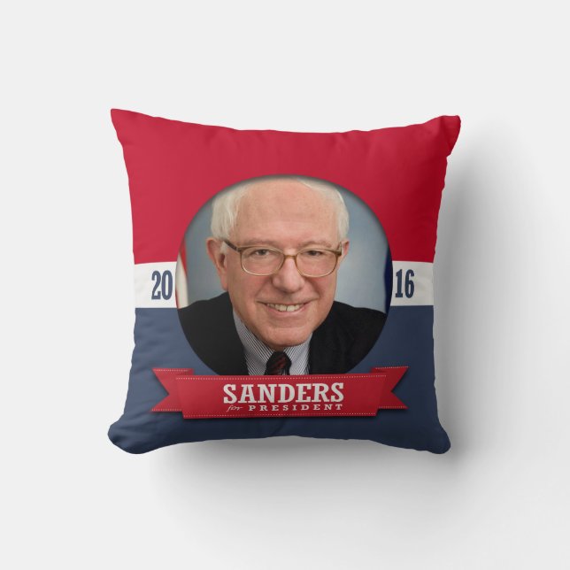 BERNIE SANDERS 2016 CUSHION (Front)