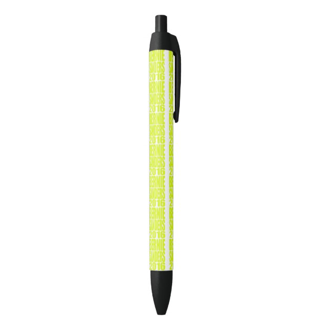 Bernie Sanders 2016 Neon Design Black Ink Pen (Bottom (Vertical))