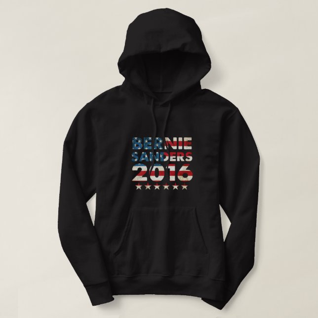 Bernie Sanders 2016 T-Shirt Hoodie (Design Front)
