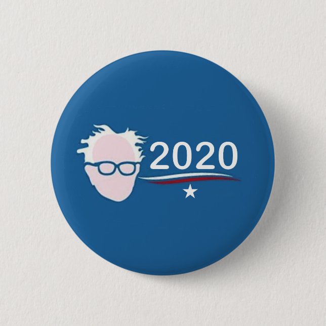 bERNIE sANDERS 2020 6 Cm Round Badge (Front)