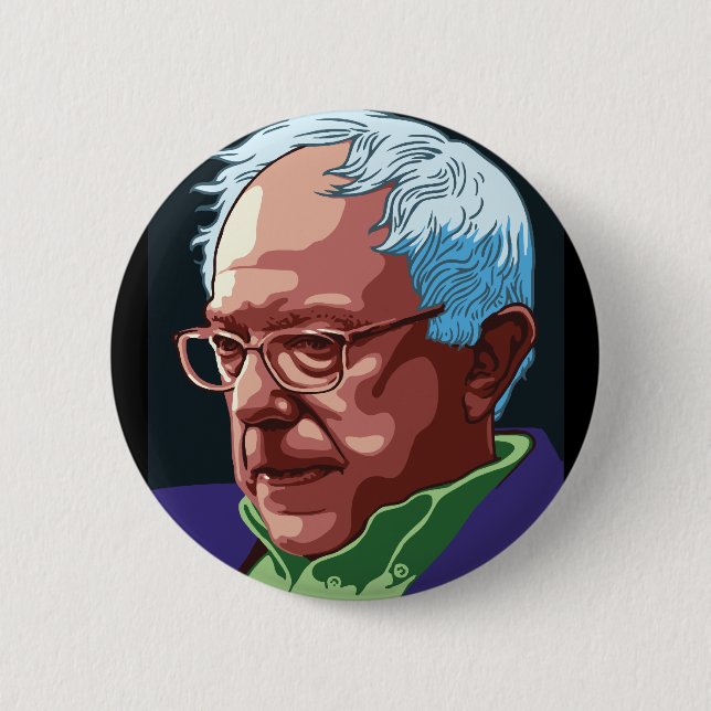 Bernie Sanders 6 Cm Round Badge (Front)