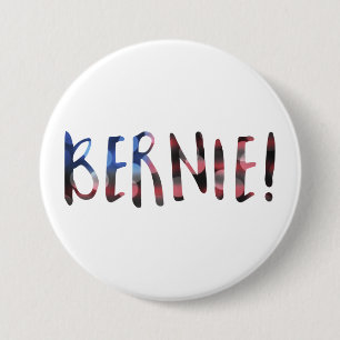 bernie sanders bokeh 7.5 cm round badge