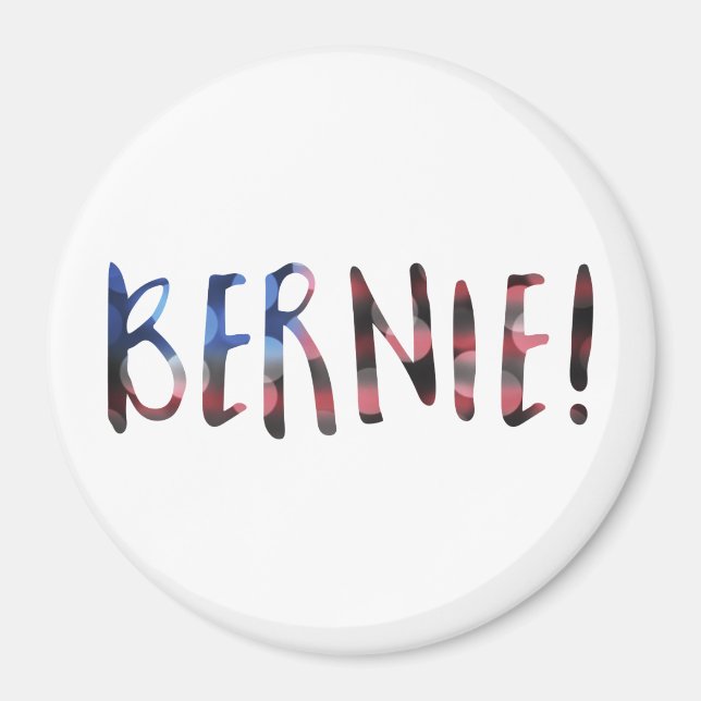 bernie sanders bokeh magnet (Front)