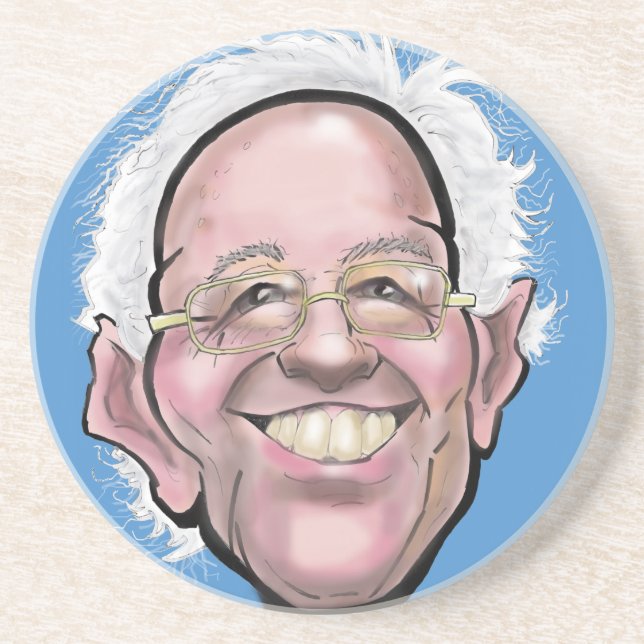 Bernie Sanders Caricature Coaster (Front)