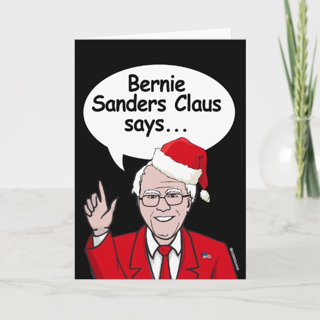 Bernie Sanders Christmas Card - Bernie Sanders Cla (Front)
