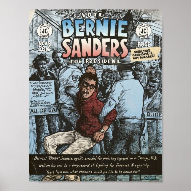 Bernie Sanders Circa 1963 Poster (Front)