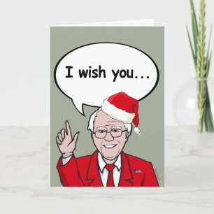 Bernie Sanders Claus wishes you Ameri-Christmas Holiday Card