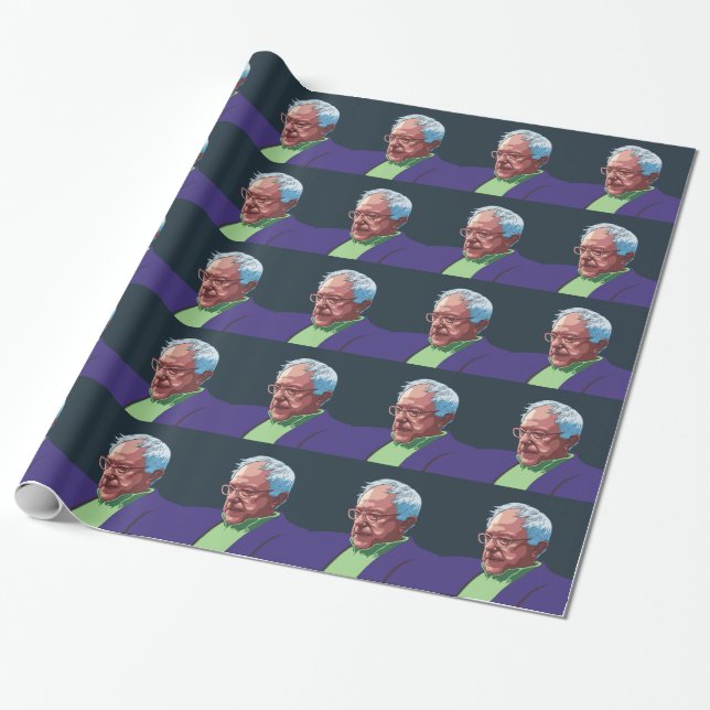 Bernie Sanders -col Wrapping Paper (Unrolled)
