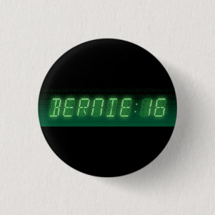 Bernie Sanders Digital Readout 3 Cm Round Badge