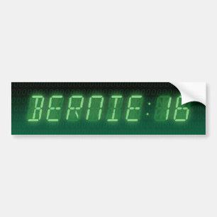 Bernie Sanders Digital Readout Bumper Sticker