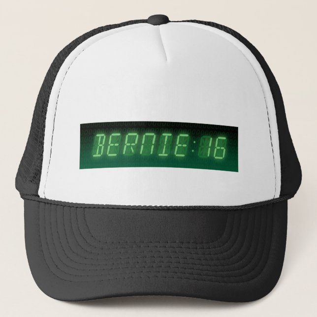 Bernie Sanders Digital Readout Trucker Hat (Front)
