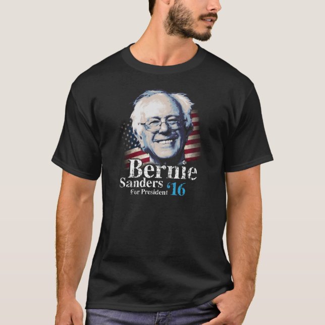 Bernie Sanders Flag T-Shirt (Front)