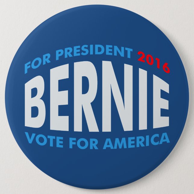 Bernie Sanders For America 6 Cm Round Badge (Front)