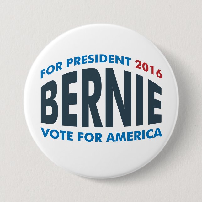 Bernie Sanders For America 7.5 Cm Round Badge (Front)