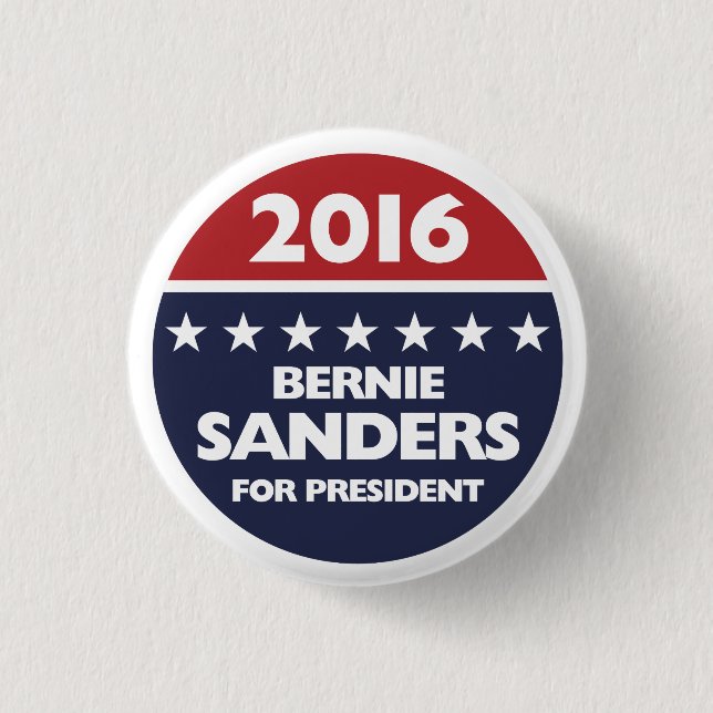 Bernie Sanders for president 2016 3 Cm Round Badge (Front)