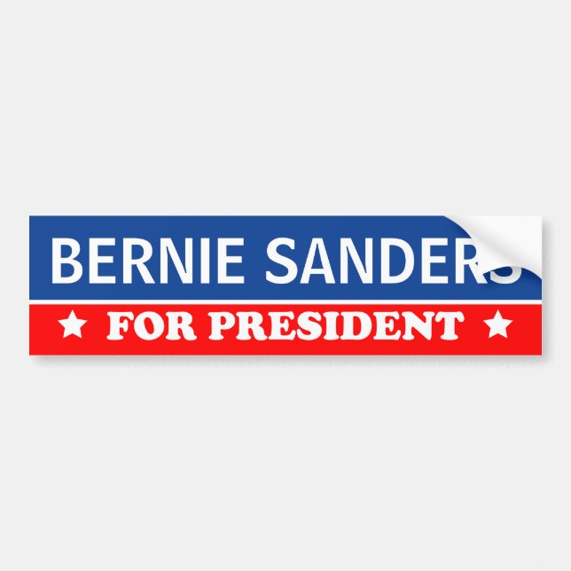 Bernie Sanders For President 2016 Bumper Sticker (Front)
