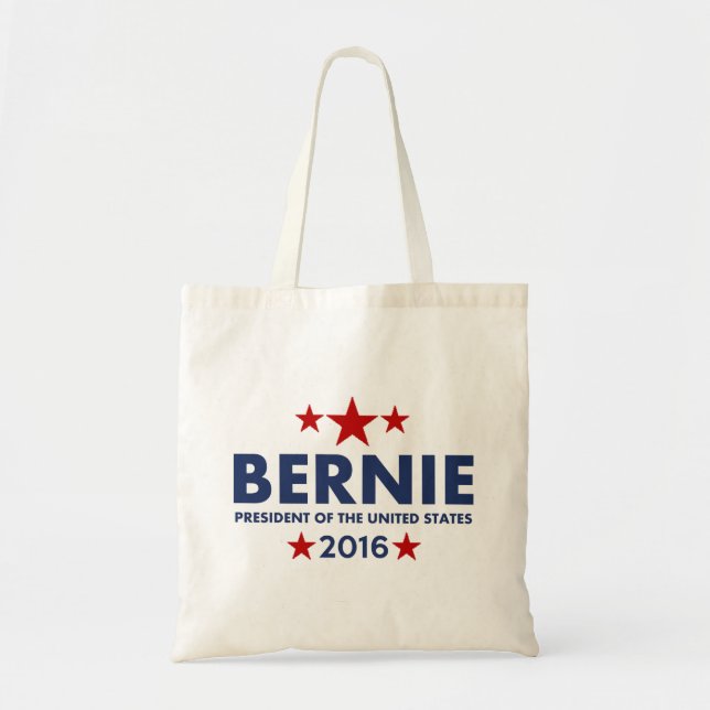 Bernie Sanders For President 2016 Tote Bag (Front)